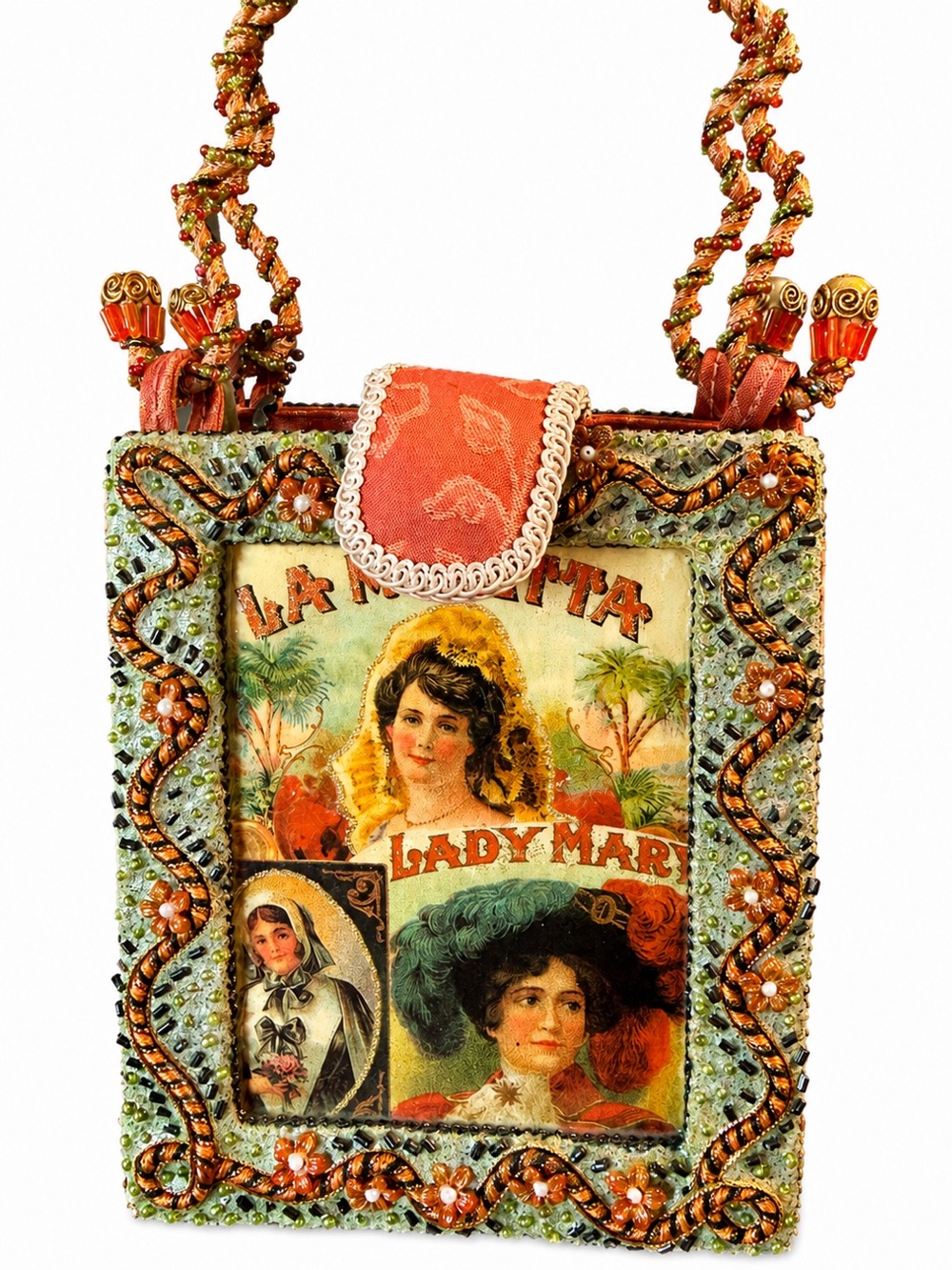 Mary Frances “La Miretta Lady Mary” Vintage Beaded Box Purse